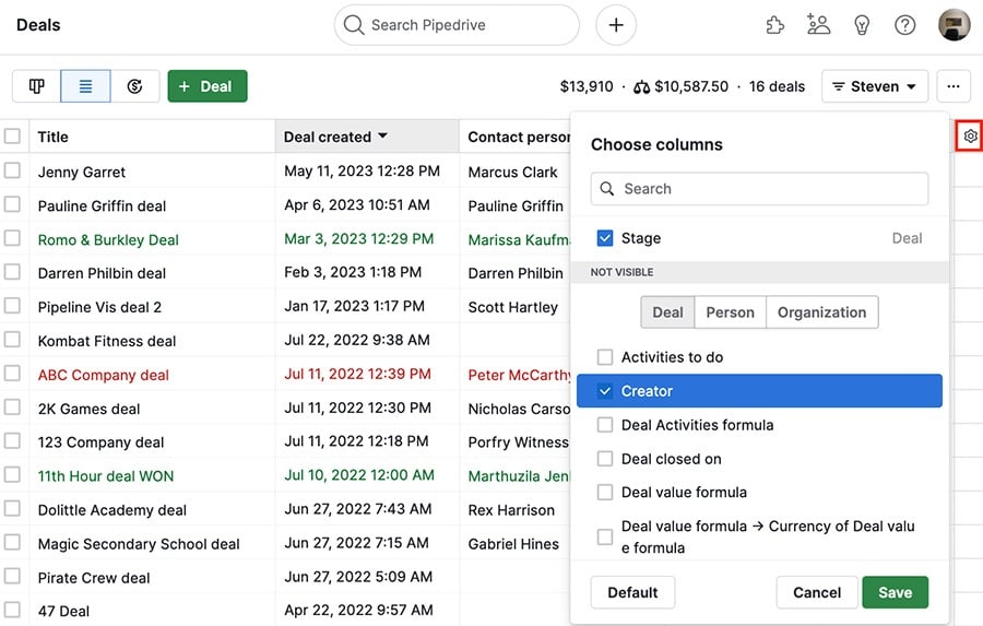 List view - Knowledge Base | Pipedrive
